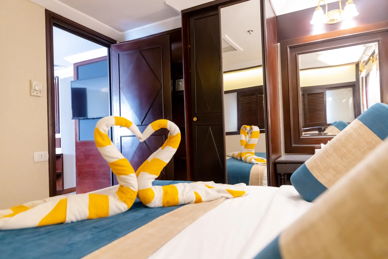 Cabin aboard the MS Champollion II Nile Cruise Nile cruise